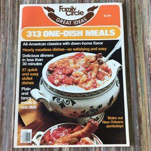 Family Circle 313 One-Dish Meals Magazine Vintage 1978 Recipes & Ads Vol 4 #1